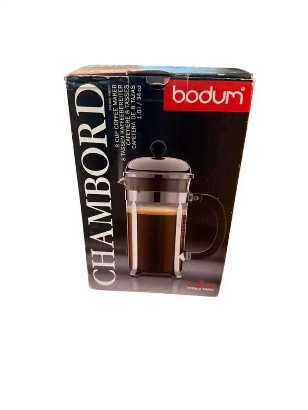 Bodum Chambord French Press Coffee Maker Size 8 Cup 34 oz